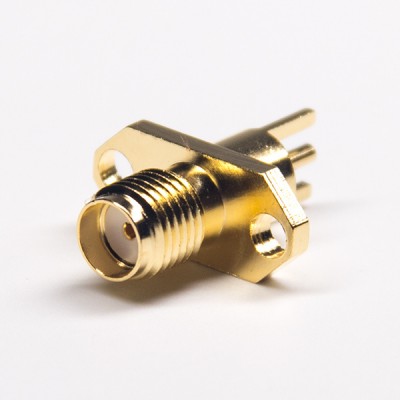 RF Straight SMA Female Chassis Mount Connector for PCB Mount